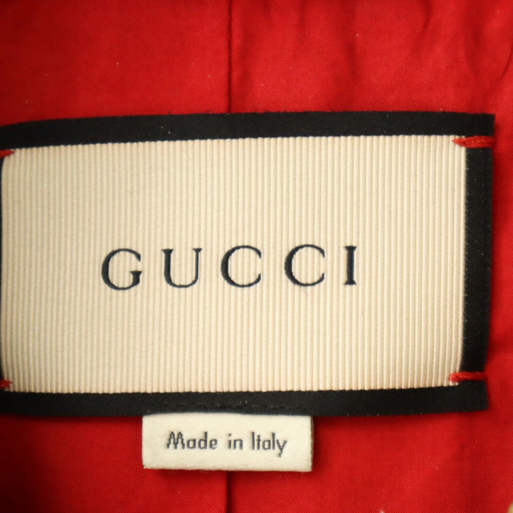 GUCCI Gold Sequin Goat Leather Double Riders Jacket Size 36