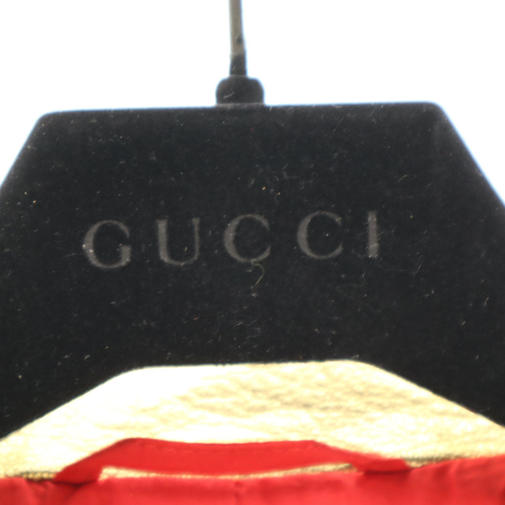 GUCCI Gold Sequin Goat Leather Double Riders Jacket Size 36