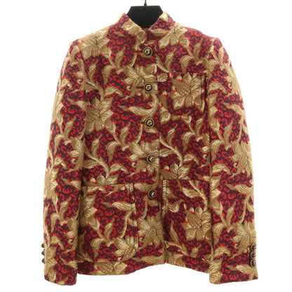 GUCCI Floral Jacquard Jacket Red Size 38