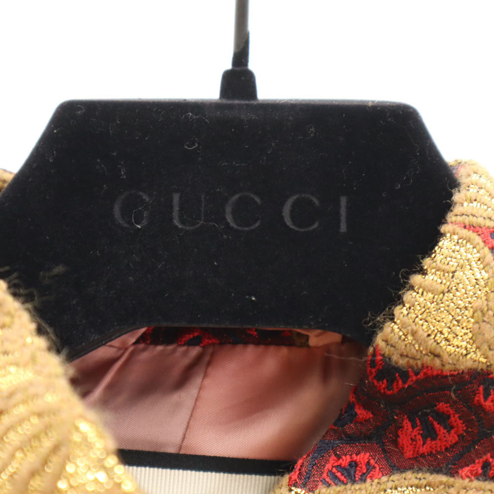 GUCCI Floral Jacquard Jacket Red Size 38