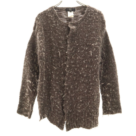 Y's Japanese Long Sleeve Knit Cardigan Brown Size S