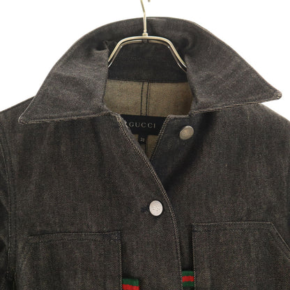GUCCI Black Denim Jacket Size 38