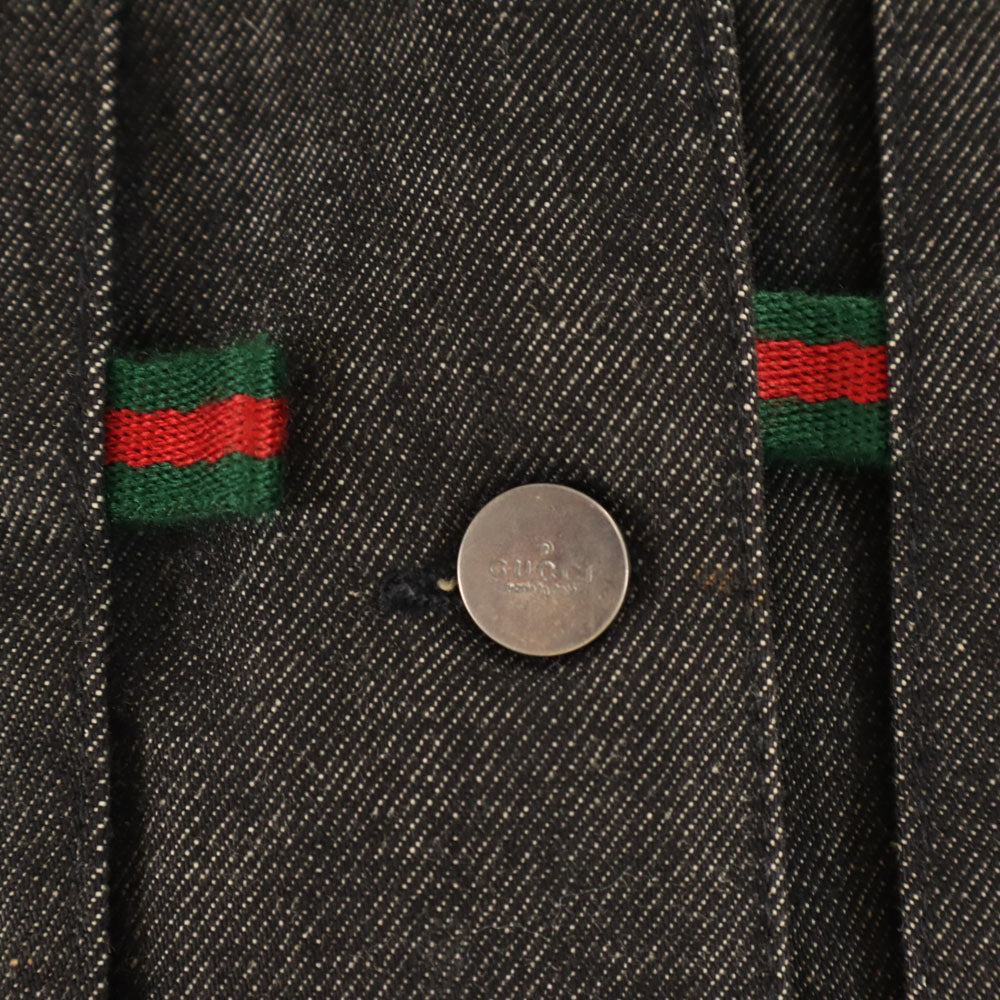 GUCCI Black Denim Jacket Size 38