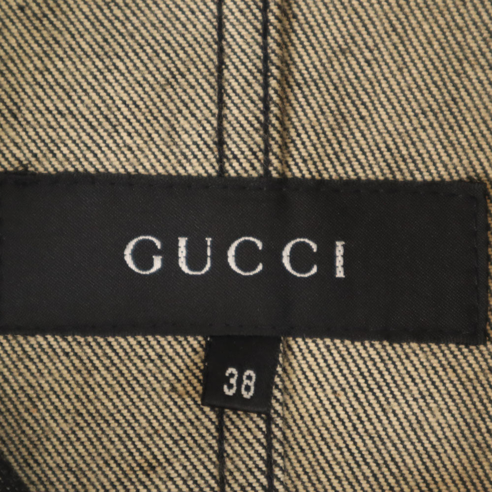 GUCCI Black Denim Jacket Size 38