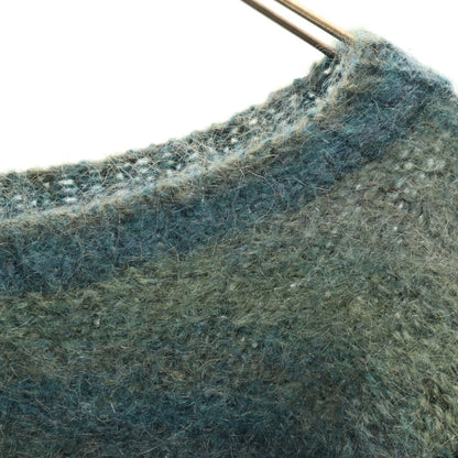 VINTAGE 60s 70s Mohair Knit Sweater Green