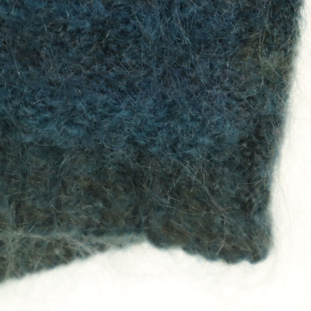 VINTAGE 60s 70s Mohair Knit Sweater Green