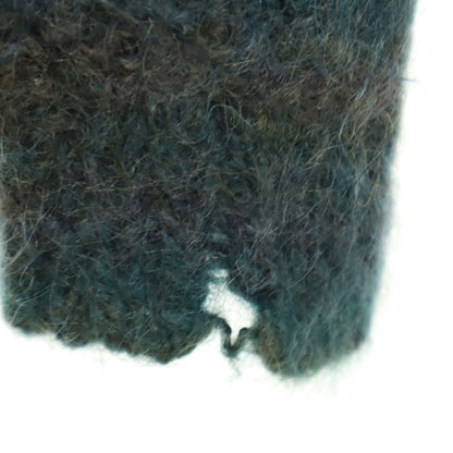 VINTAGE 60s 70s Mohair Knit Sweater Green