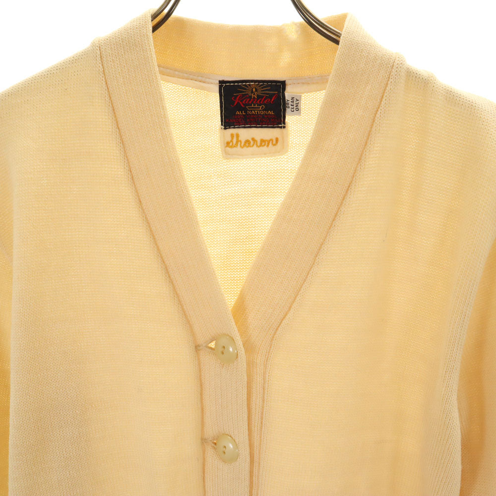 Kandel 60s Vintage Lettered Cardigan Ivory