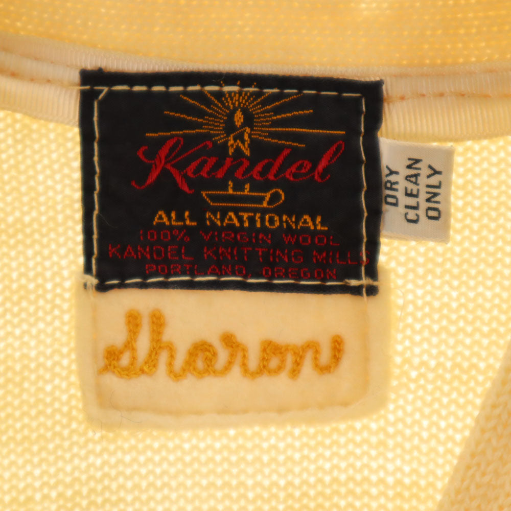 Kandel 60s Vintage Lettered Cardigan Ivory