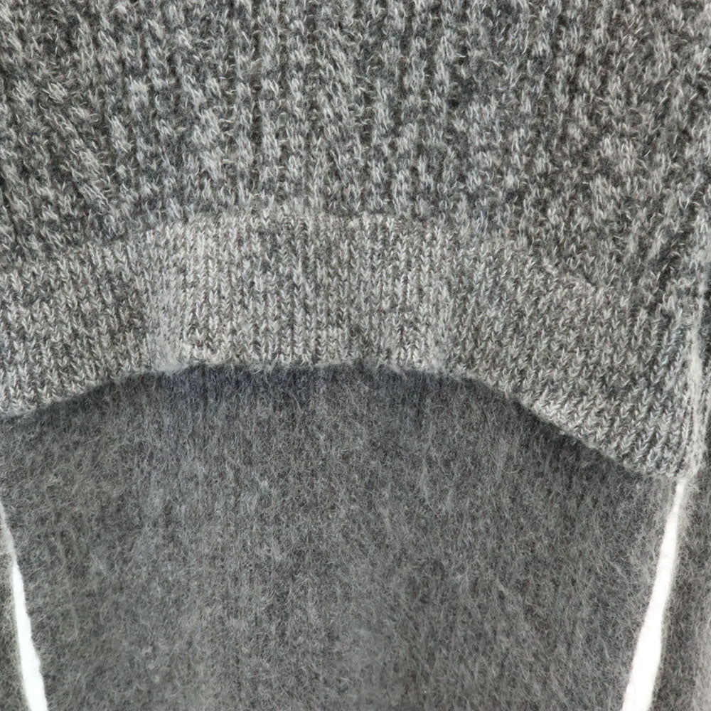Stella McCartney Layered Long Sleeve Sweater Gray Size 36