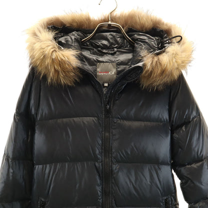 DUVETICA Kappa Fox Fur Down Jacket Charcoal Gray Size 38