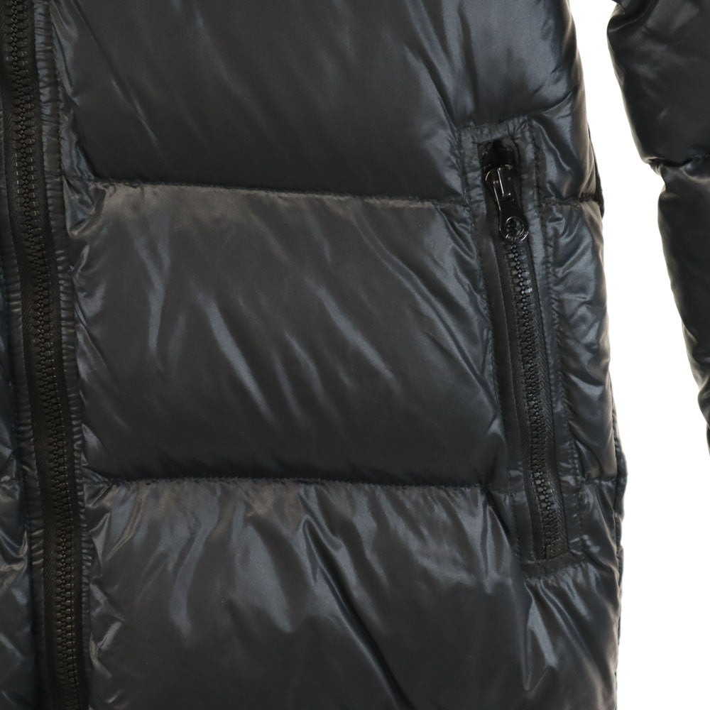 DUVETICA Kappa Fox Fur Down Jacket Charcoal Gray Size 38