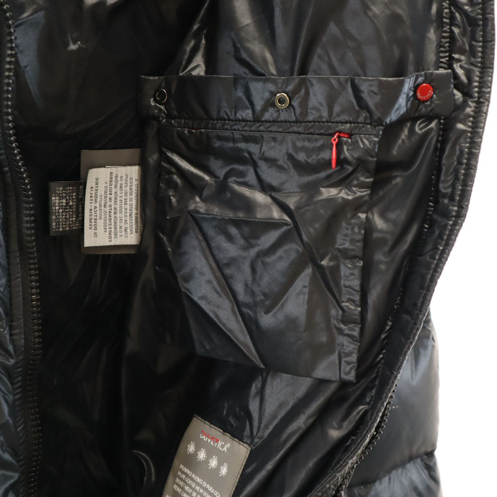 DUVETICA Kappa Fox Fur Down Jacket Charcoal Gray Size 38