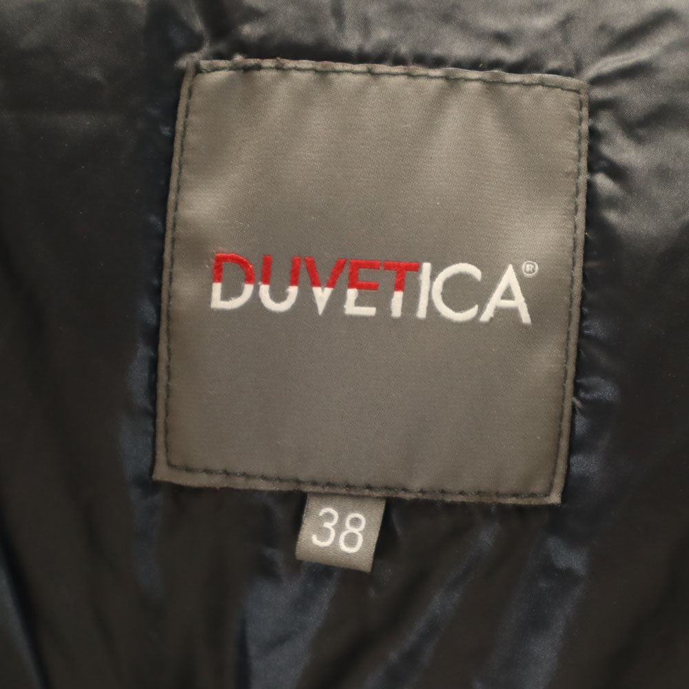 DUVETICA Kappa Fox Fur Down Jacket Charcoal Gray Size 38