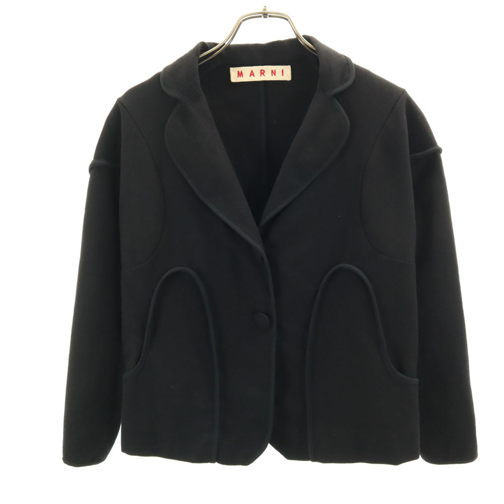 MARNI Wool Jacket Black Size 40