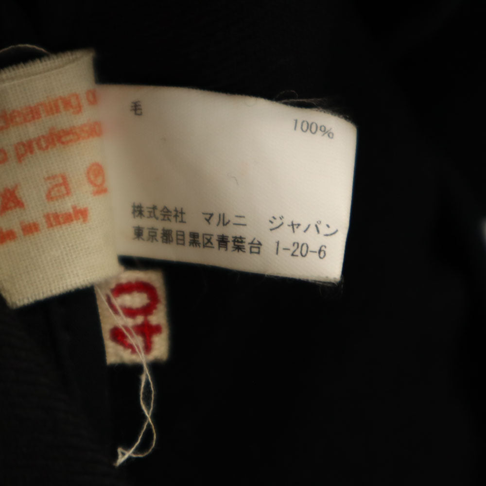 MARNI Wool Jacket Black Size 40
