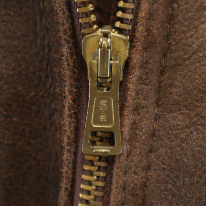 USA B-3 Type Sheepskin Mouton Jacket Brown Size L