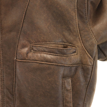 USA B-3 Type Sheepskin Mouton Jacket Brown Size L