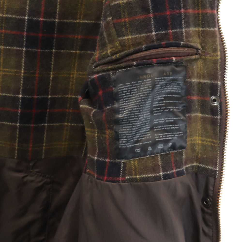 Barbour Newmarket 3-Warrant Oiled Jacket Brown Size 10
