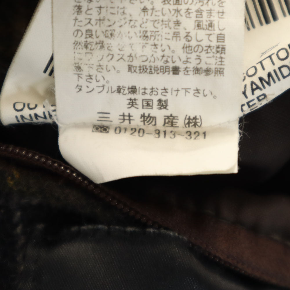 Barbour Newmarket 3-Warrant Oiled Jacket Brown Size 10