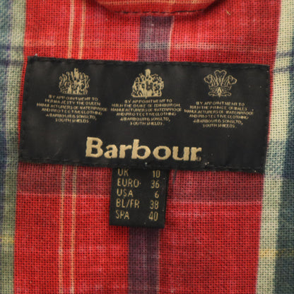 Barbour Gray Oiled Jacket Size 6
