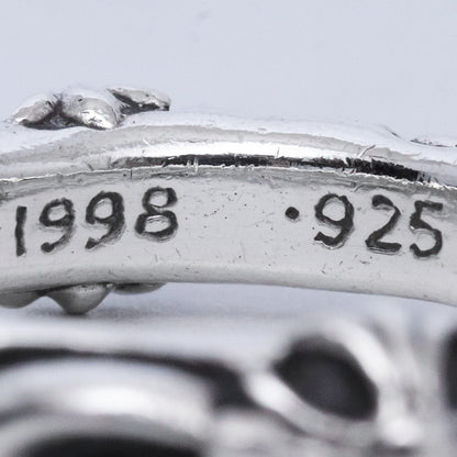 CHROME HEARTS SBT Band Ring Silver Size JP 12
