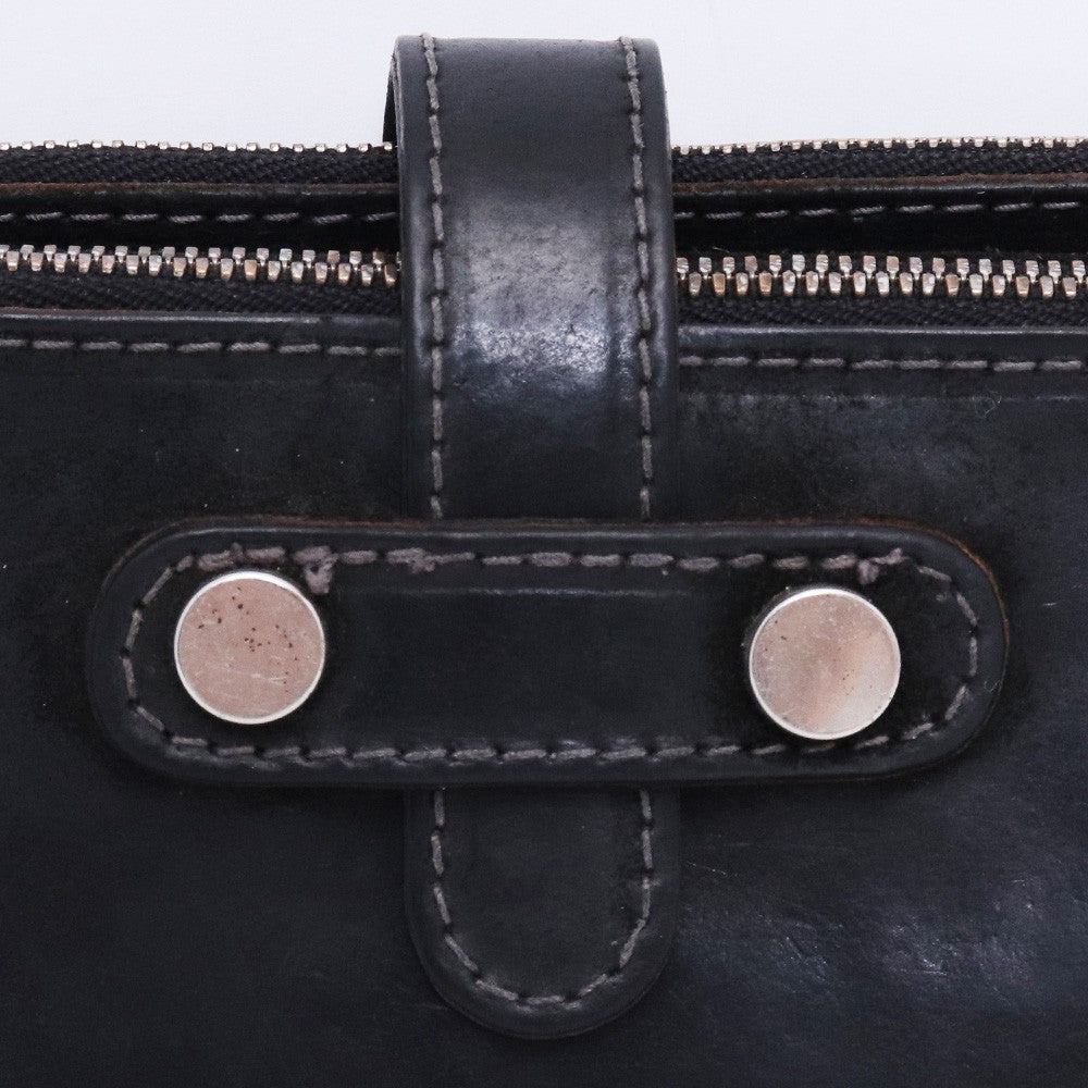 INCARNATION Horse Leather Long Wallet Black Size F