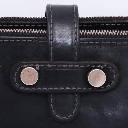 INCARNATION Horse Leather Long Wallet Black Size F