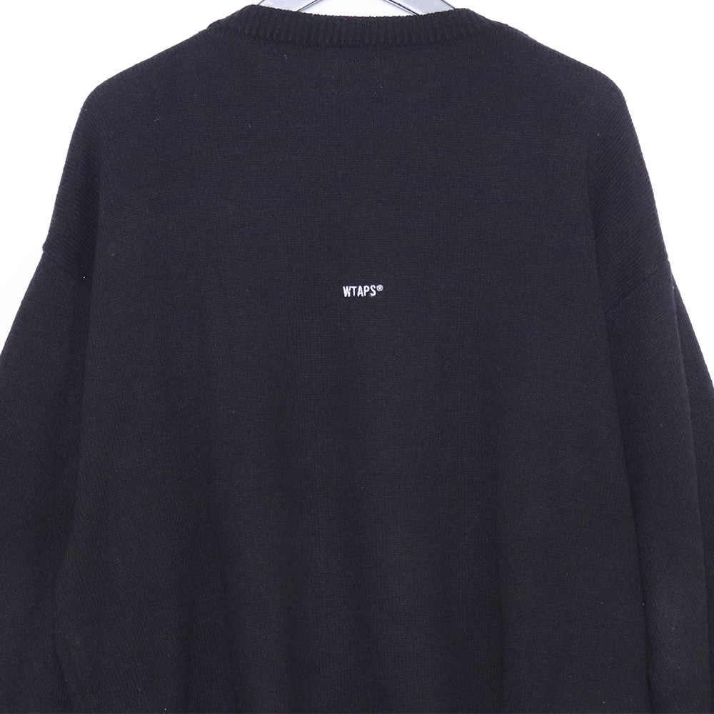 WTAPS 21AW Vibes Acrylic Sweater Black Size 03