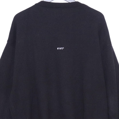 WTAPS 21AW Vibes Acrylic Sweater Black Size 03