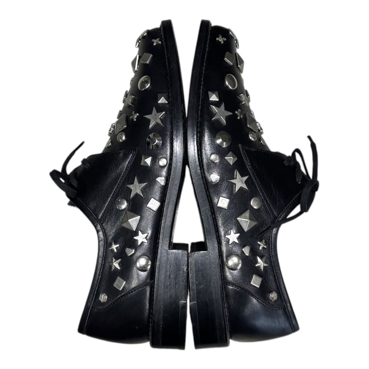 Mixed-Stud Leather Shoes x COMME des GARCONS Mixed-Stud Sneakers Black Size 22CM