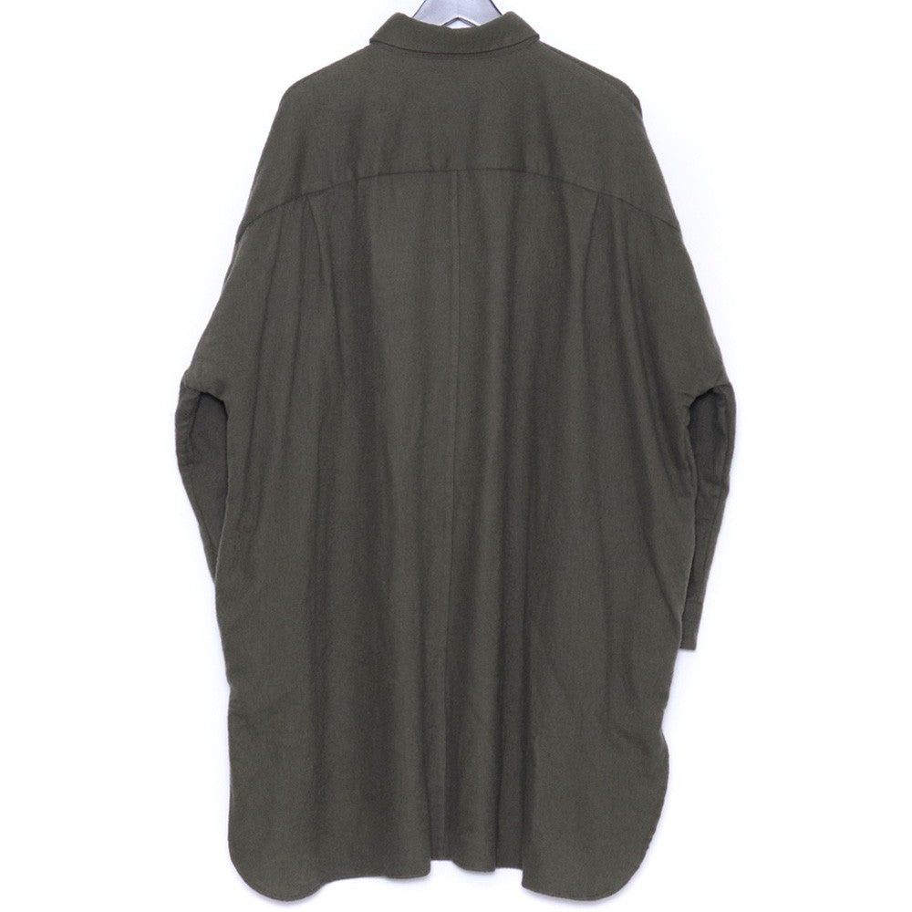 MARKA Regular Collar Long C/W Twill Jacket Khaki Size 2