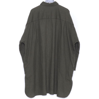 MARKA Regular Collar Long C/W Twill Jacket Khaki Size 2