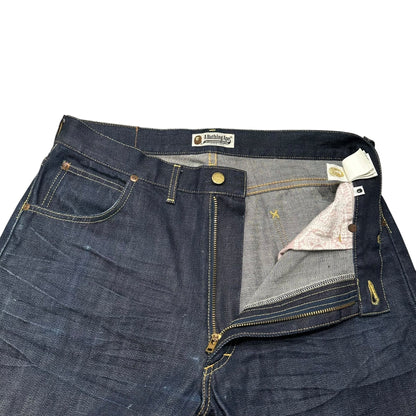 A BATHING APE BAPE STA Stitch Denim Pants Indigo Size M