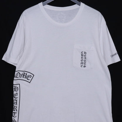 CHROME HEARTS CH T-BAR Horseshoe Pocket T-Shirt White Size L
