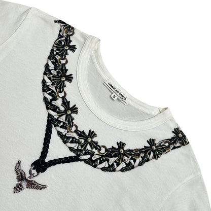 CDG x CHROME HEARTS 07 Xmas Ltd Print T-Shirt Size S