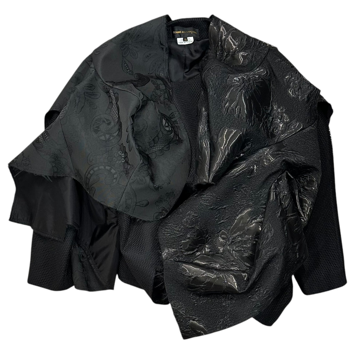 COMME des GARCONS S/S 2026 Mixed-Media Jacket Size XS
