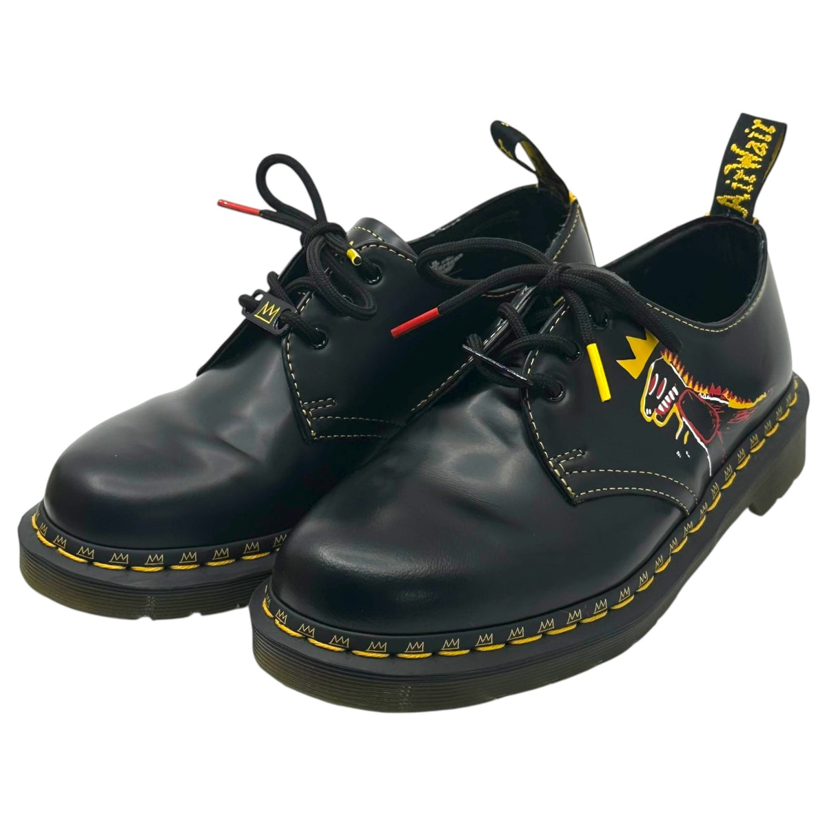 DR.MARTENS Basquiat II 3-Hole Leather Shoes Sneakers Size 25.0CM