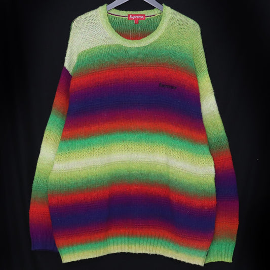 SUPREME 22AW Gradient Stripe Sweater Multi Size XL