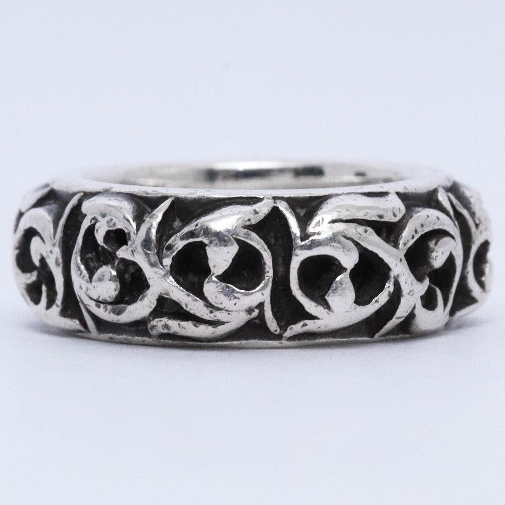 CHROME HEARTS Eternity Vine Band Ring Silver Size JP 9