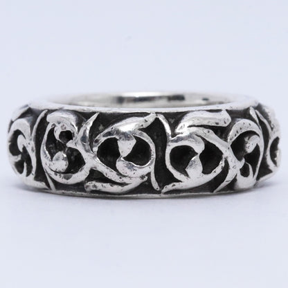 CHROME HEARTS Eternity Vine Band Ring Silver Size JP 9