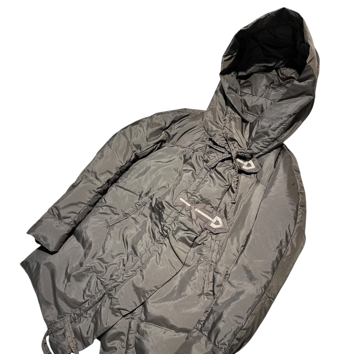 MARITHE FRANCOIS GIRBAUD 10AW Big Hood Coat Brown Size L