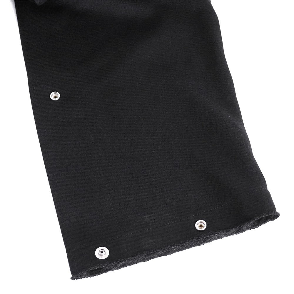 ALMOSTBLACK Button Adjust Pullover Hoodie Black Size 2