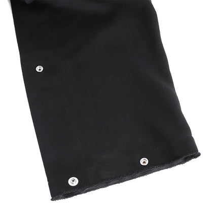 ALMOSTBLACK Button Adjust Pullover Hoodie Black Size 2