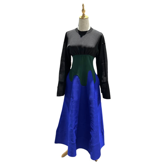 UN3D. Color-block Design Dress Size 38