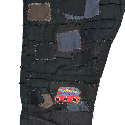 UNDERCOVERISM 03SS SCAB Crust Patchwork Pants Black Size M