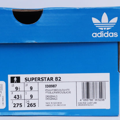 ADIDAS Superstar 82 Low Top Sneakers White Size 27.5cm