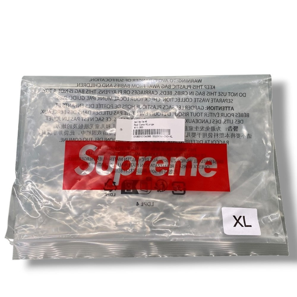SUPREME 26SS Small Box Camo T-Shirt Red Camo Size XL