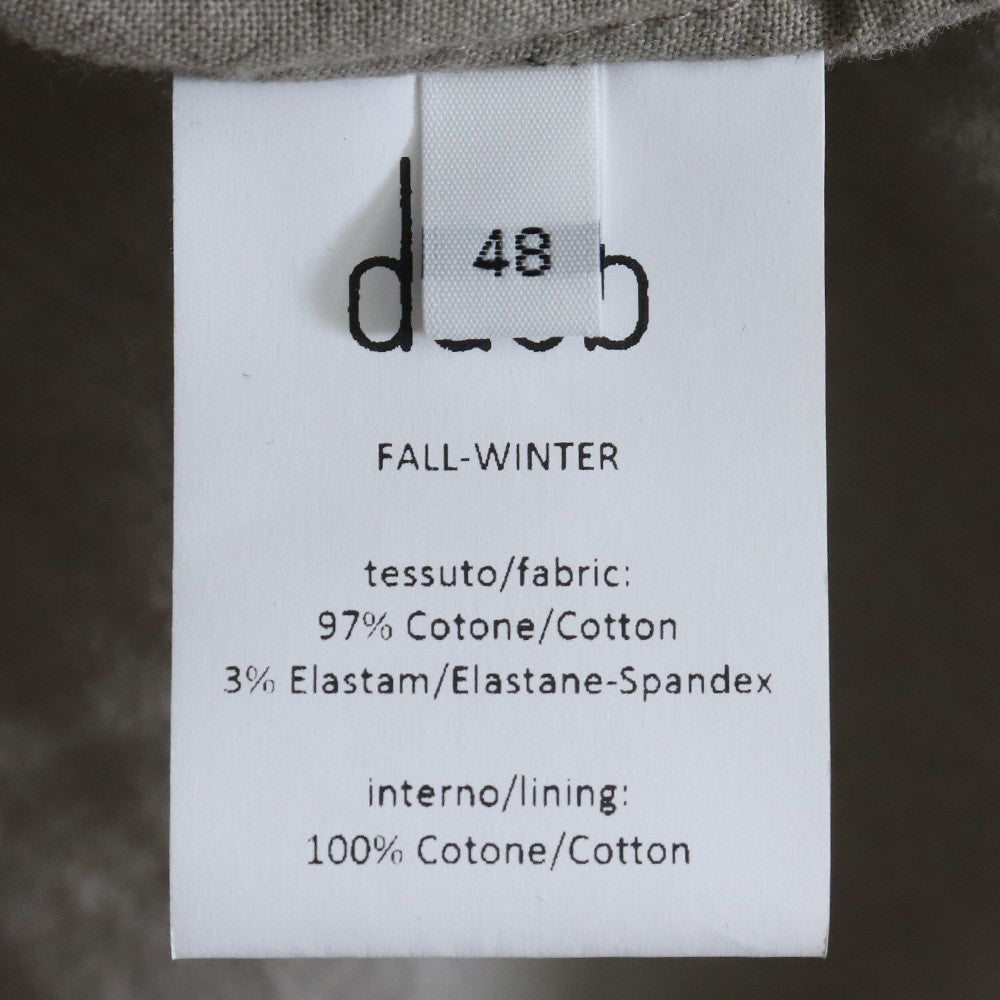 DAUB 23AW Stretch Raw Edge Zip-Up Jacket Beige Size 48