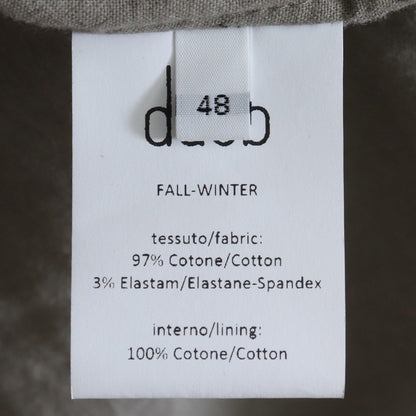 DAUB 23AW Stretch Raw Edge Zip-Up Jacket Beige Size 48